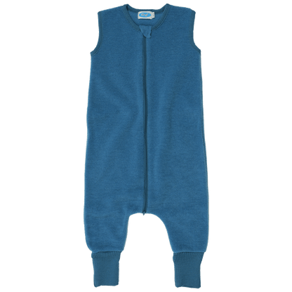 Reiff - Schlafsack mit Füßen ohne Arm Wollfleece blau