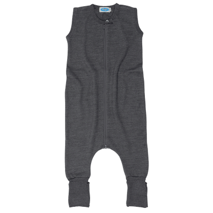 Reiff - Schlafsack mit Fuß ohne Arm Wolle/ Seide grau