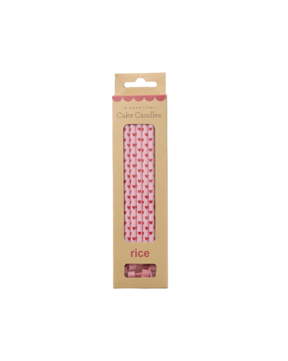 Rice - lange Kuchenkerzen Herzen