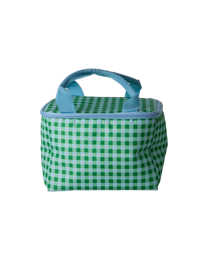 Rice - Stoffkühltasche Karo grün blau
