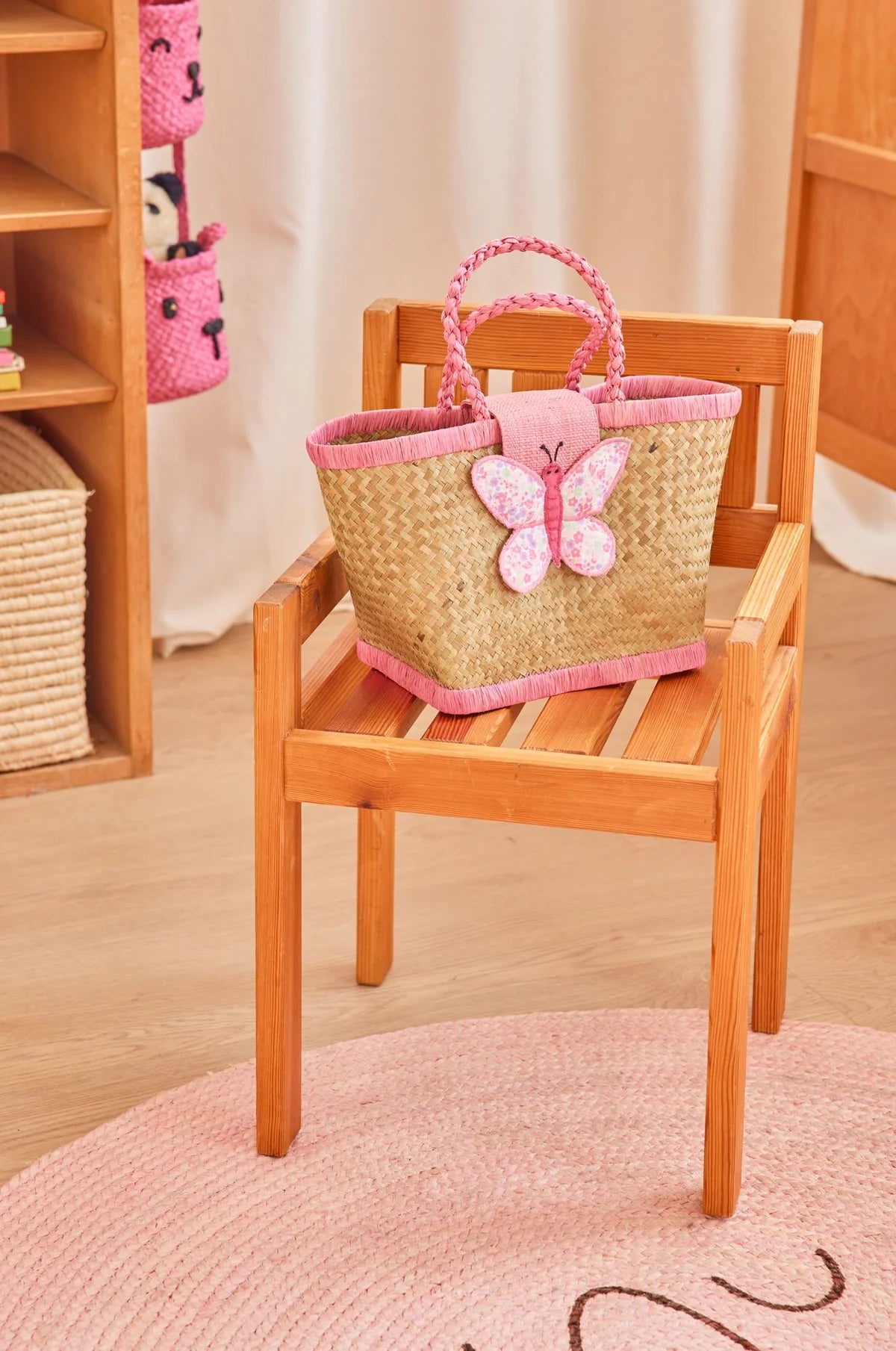 Rice - Kindertasche Schmetterling rosa