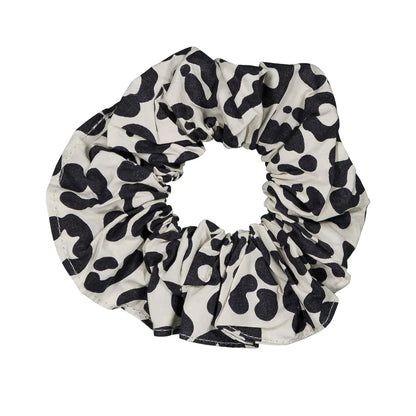 Rose in April - Scrunchie Leoprint schwarz/natur