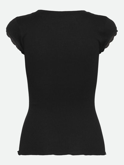Rosemunde - T-Shirt aus Baumwolle schwarz