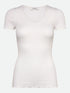 Rosemunde - T-Shirt aus Seide und Baumwolle weis