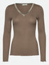 Rosemunde - Langarmshirt „Beatha“ hellbraun