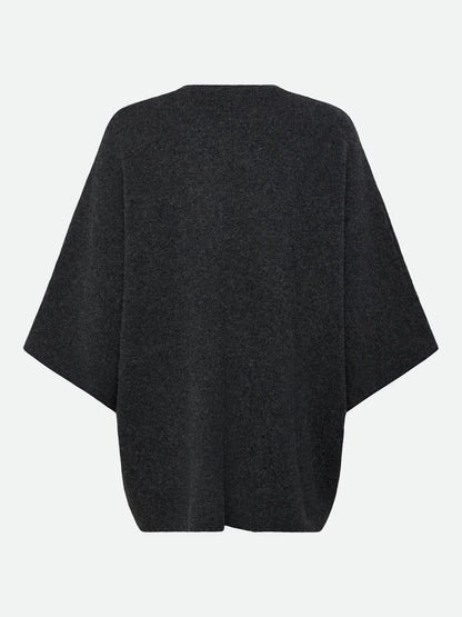 Rosemunde - Cape Strickjacke Wolle/Kaschmir Jesse grau