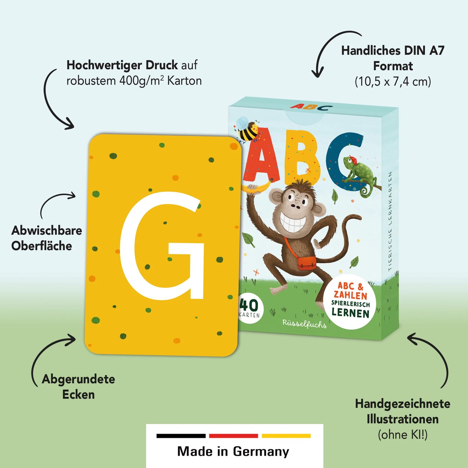 Rüsselfuchs - ABC-Kartenset