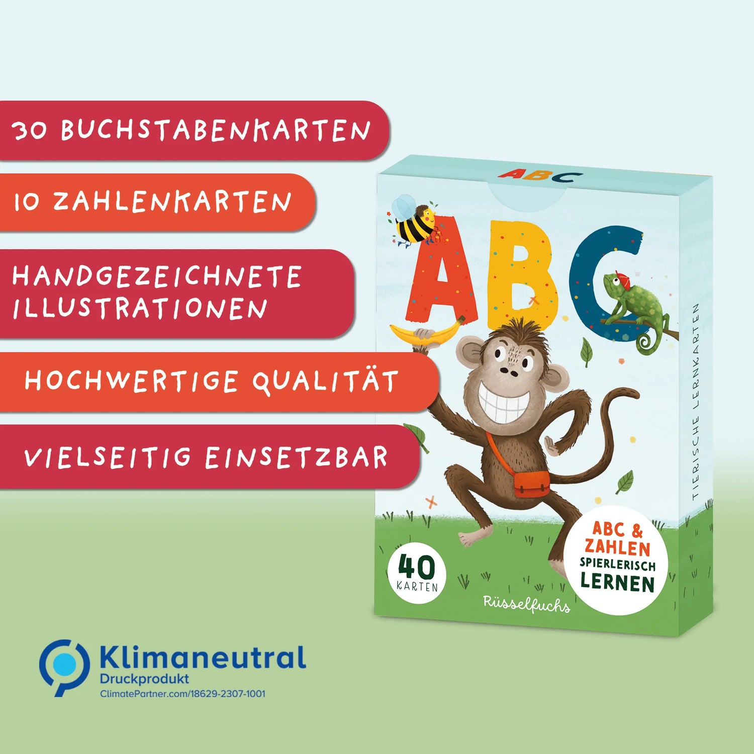 Rüsselfuchs - ABC-Kartenset
