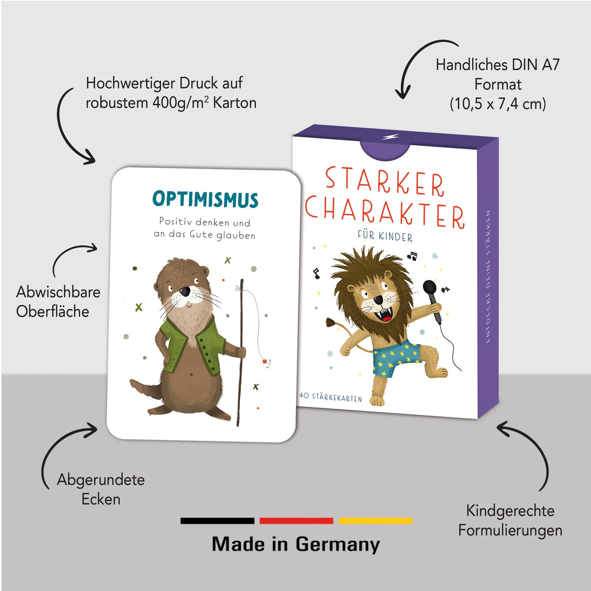 Rüsselfuchs - Kinder Stärkekarten starker Charakter