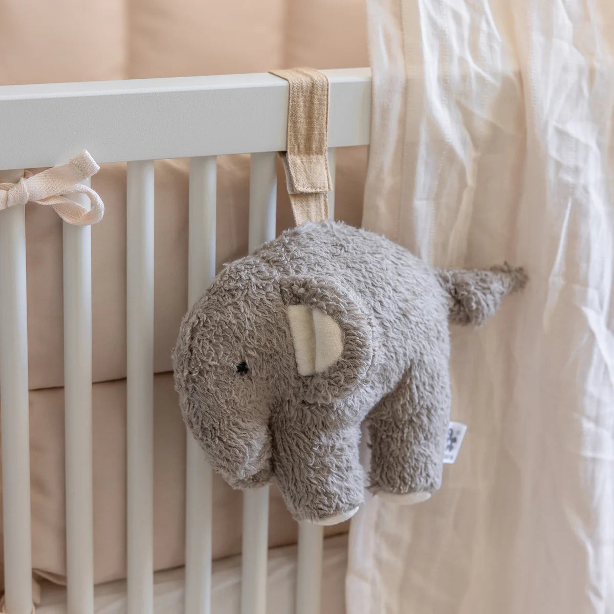 Sebra - Spieluhr Elefant grau Baumwolle (Bio)