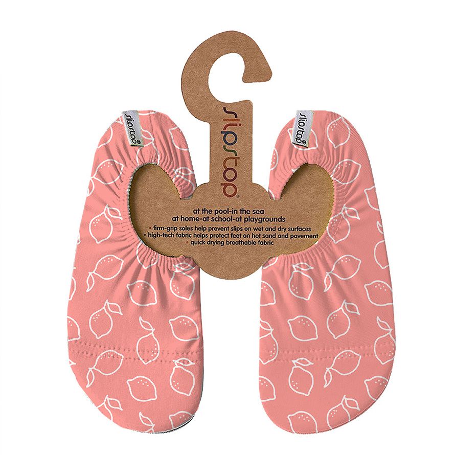 Slipstop - Turn- und Badeschuhe Zitronen rosa