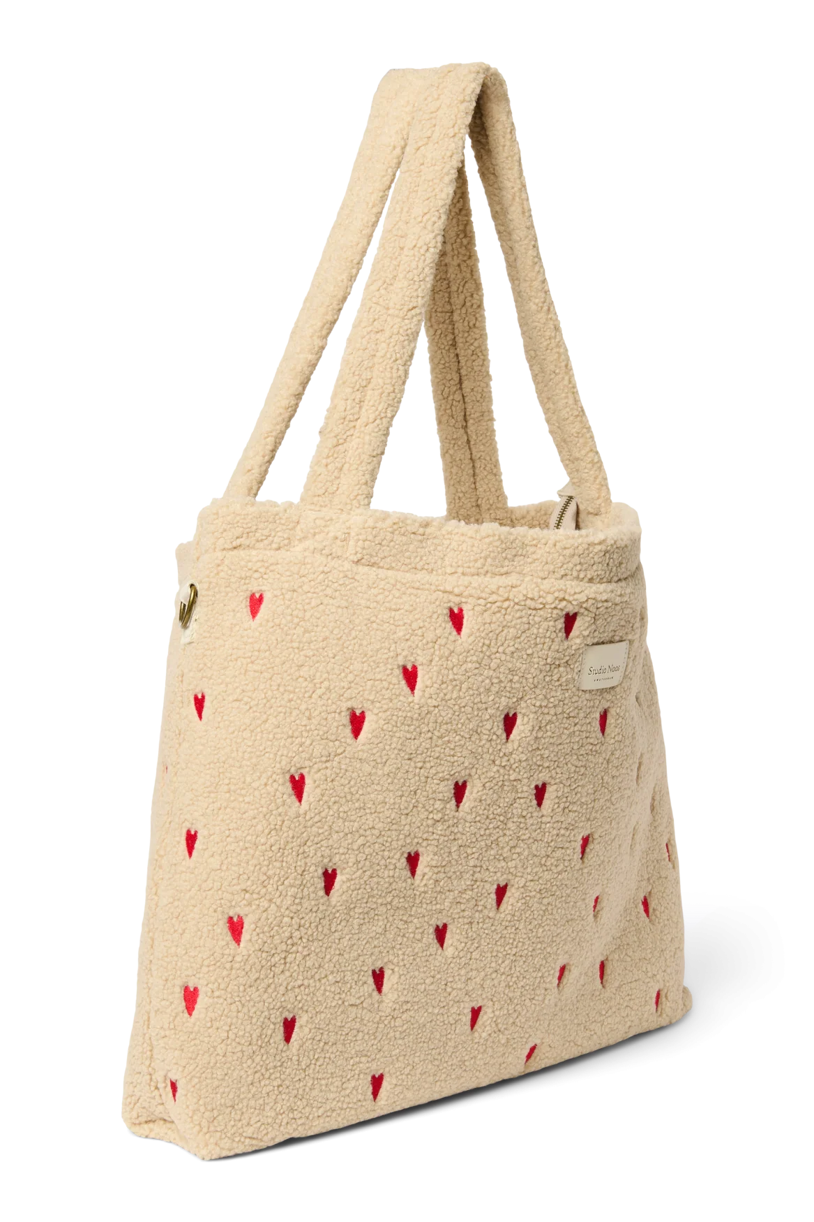 Studio Noos - Teddy Wickeltasche natur Herzen