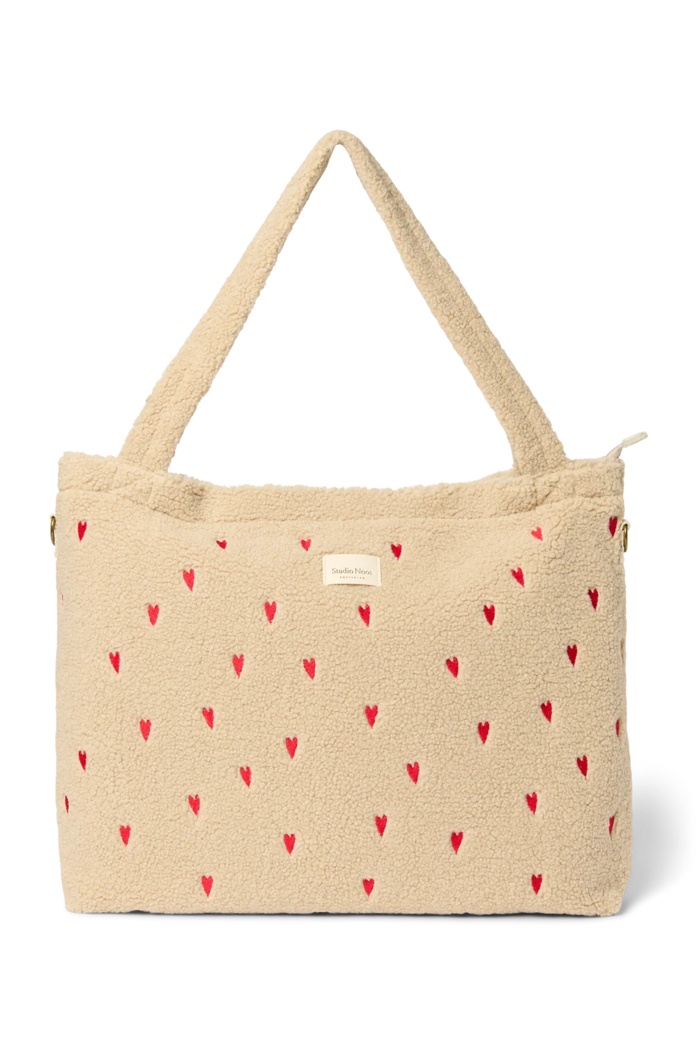 Studio Noos - Teddy Wickeltasche natur Herzen