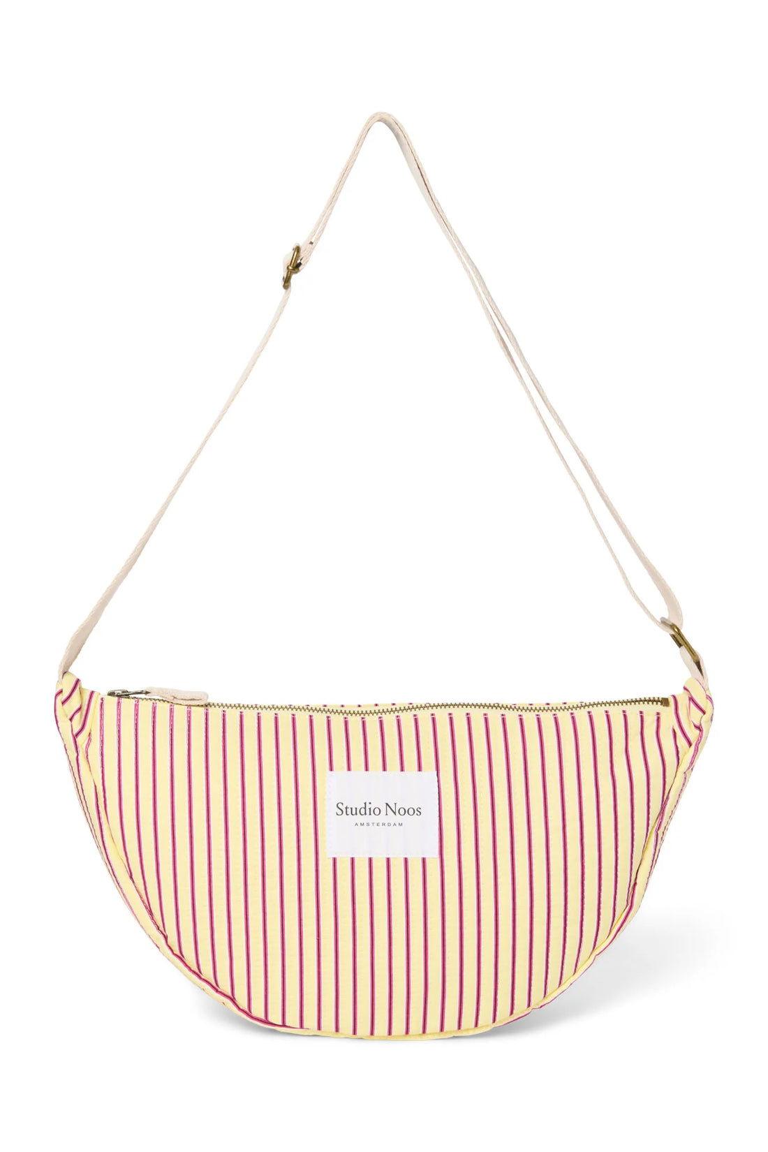 Studio Noos - Damen Puffer Gürteltasche Streifen gelb pink MINI & ME