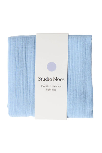 Studio Noos - Baby Musselintuch 70cm aus Baumwolle (bio) Hellblau