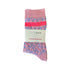 Von Rike - Damen Socken Glitzer Leopard Rosa