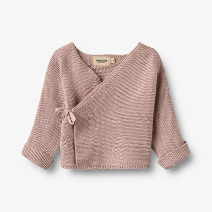 Wheat - Baby Strick-Wickeljacke Baumwolle (bio) rosa