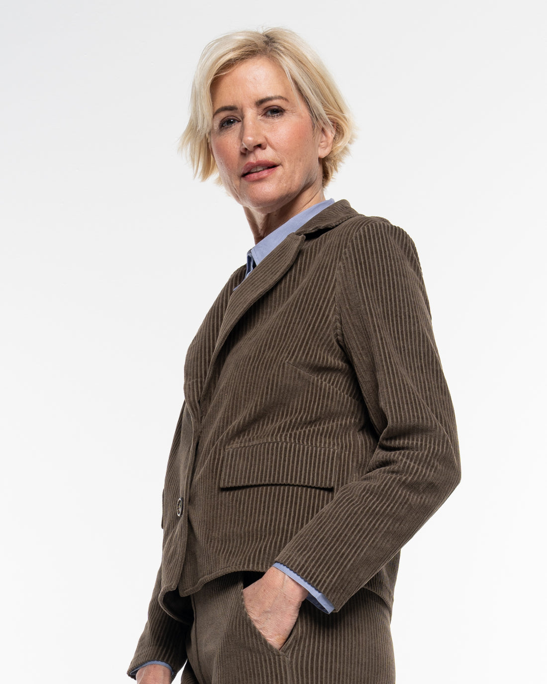 Alma & Lovis - Cord-Blazer Baumwolle (Bio), braun