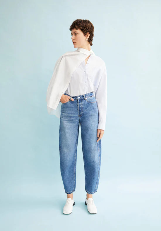 Armedangels - Jeans BAARLY BARREL blau für Frauen aus Baumwollea