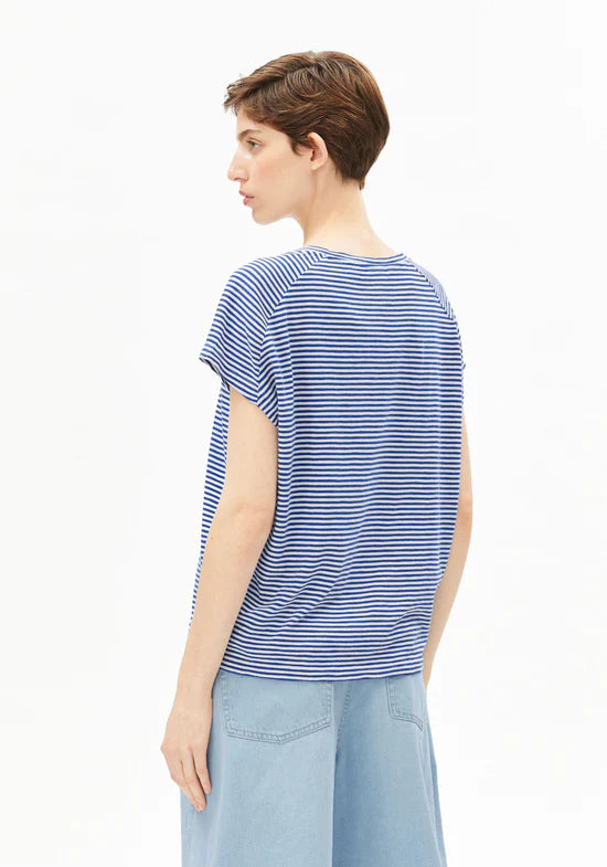Armedangels - T-shirt blau gestreift für Frauen