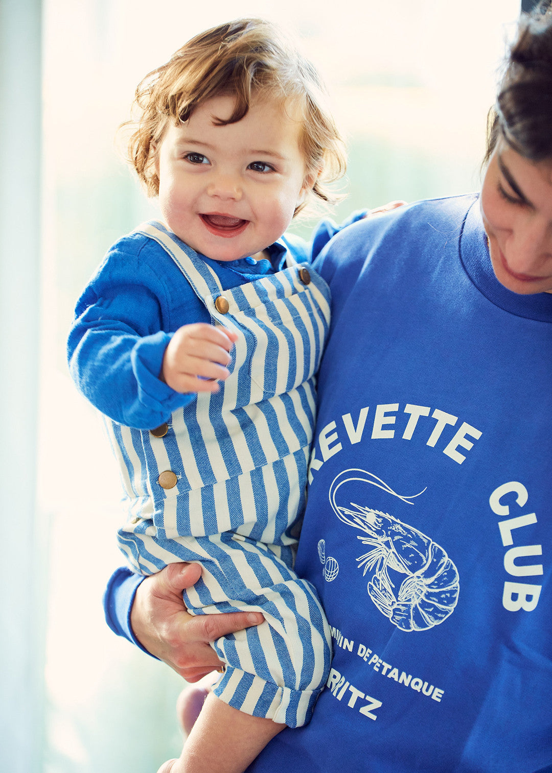 Baby Bluse aus doppeltem Baumwoll-Stoff für Mädchen und Jungen von Arsène et les Pipelettes.
