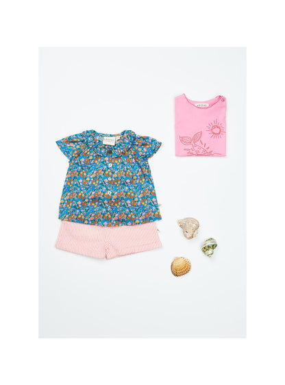 Arsène et les Pipelettes - Baby T-Shirt Plouf rosa MINI &amp; ME