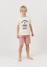 Gestreifte Shorts mit elastischem Bund für Mädchen und Jungen von Arsène et les Pipelettes.
