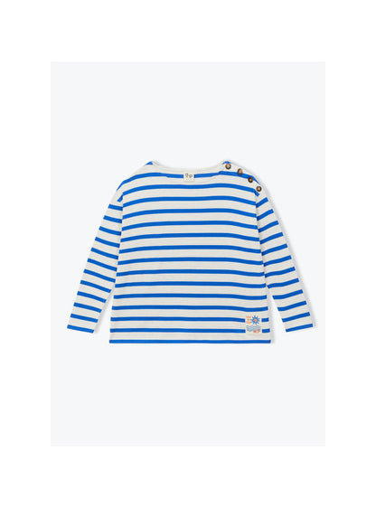 Arsène et les Pipelettes - Damen Langarmshirt blau-weiß gestreift