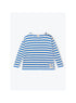 Arsène et les Pipelettes - Damen Langarmshirt blau-weiß gestreift