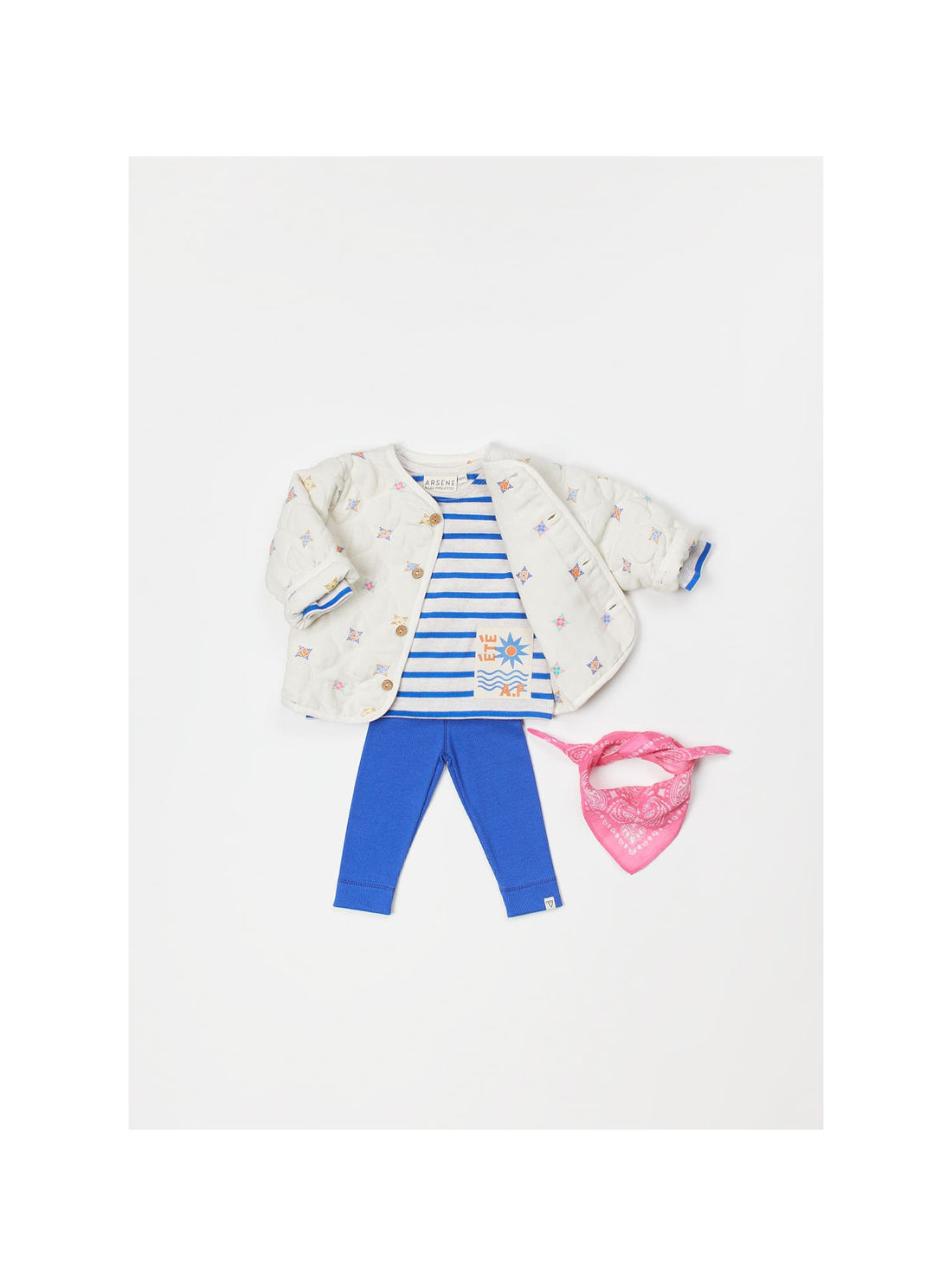 Arsène et les Pipelettes - Baby Langarmshirt "Mariniere Bebe"