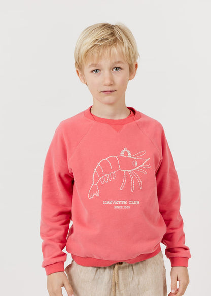 
Kinder-Sweatshirt mit Garnelenmuster für Mädchen und Jungen von Arsène et les Pipelettes.
