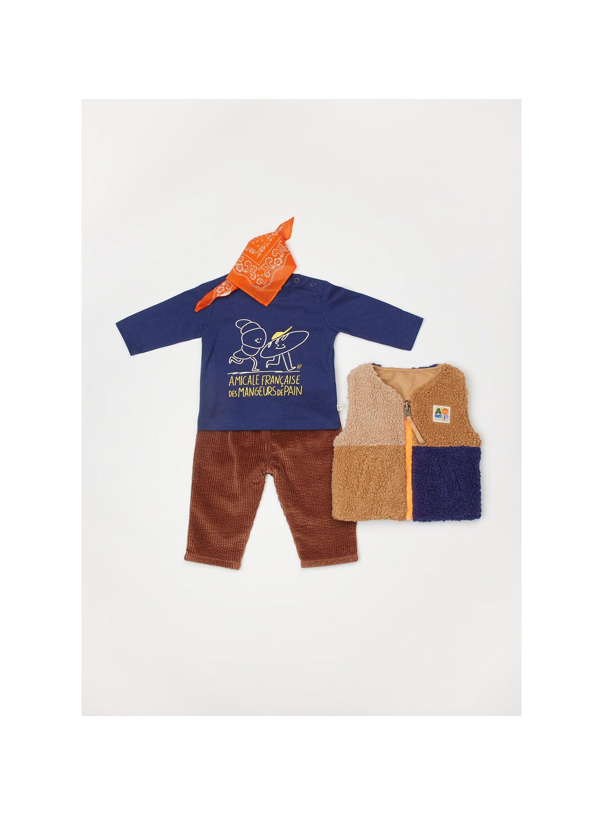 Arsène et les Pipelettes - Baby Cordhose Baumwolle (Bio) braun