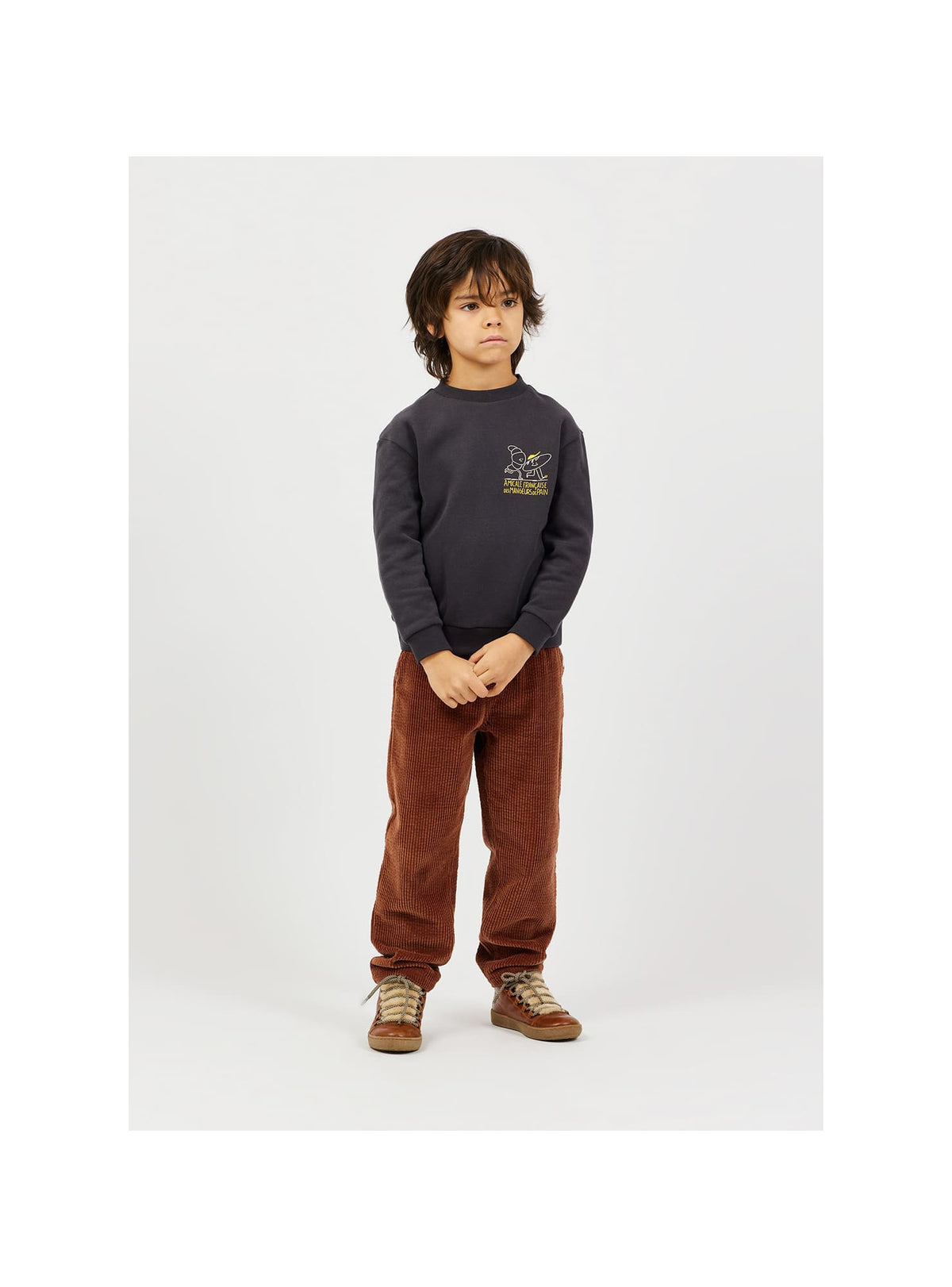 Arsène et les Pipelettes - Kinder Cordhose Baumwolle (Bio) braun