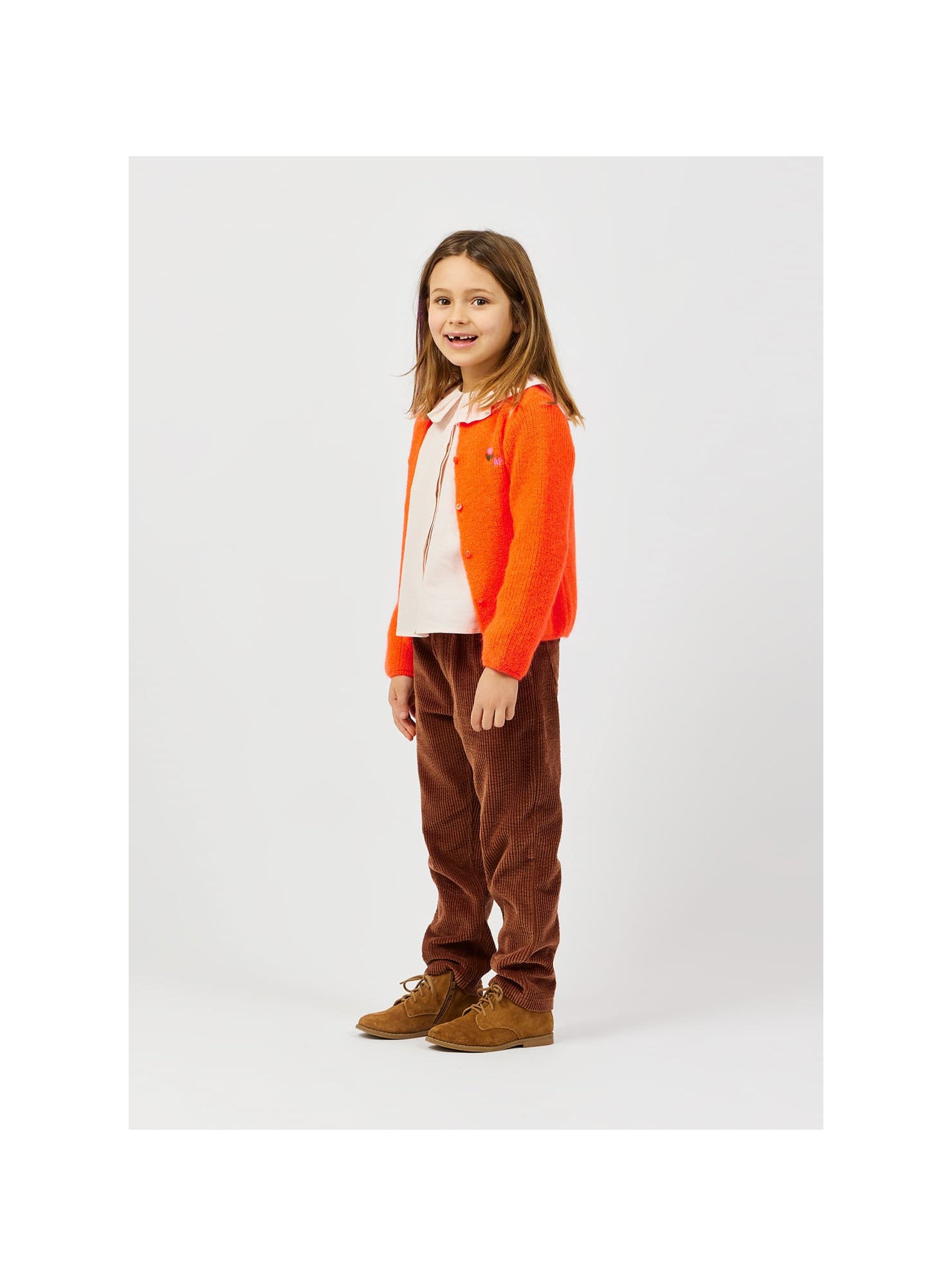 Arsène et les Pipelettes - Kinder Cordhose Baumwolle (Bio) braun