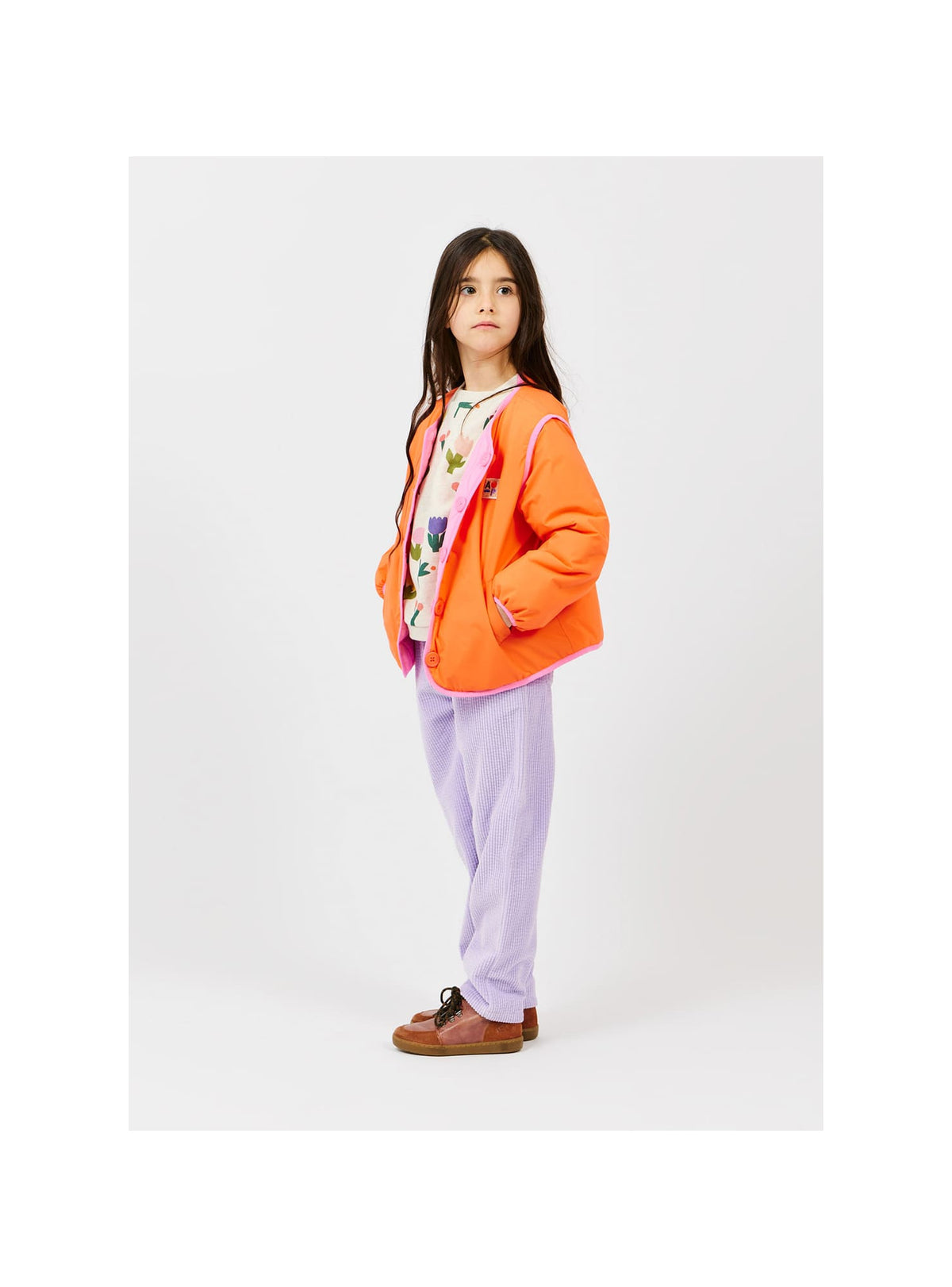 Arsène et les Pipelettes - Kinder Cordhose Baumwolle (Bio) lila