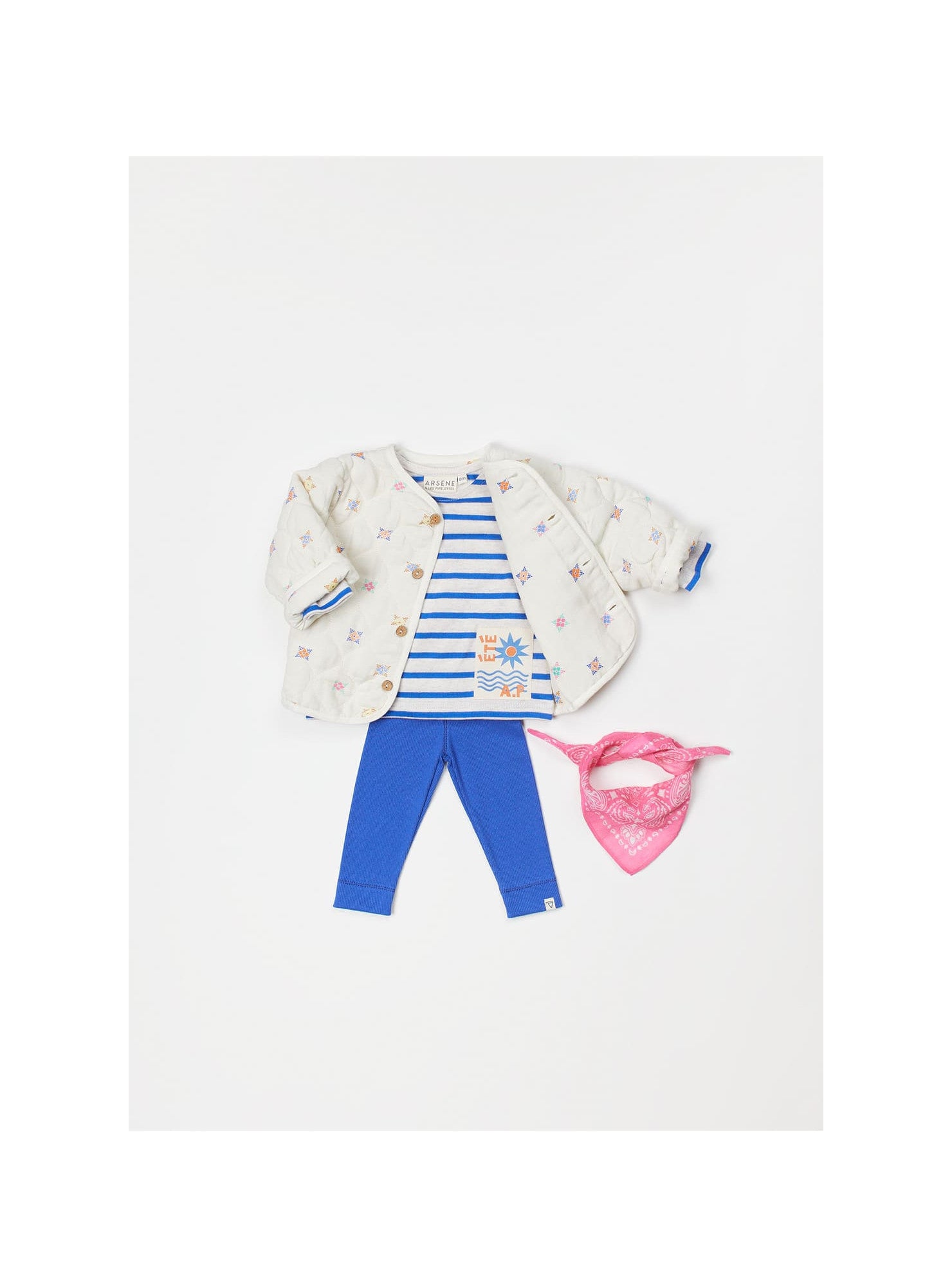Arsène et les Pipelettes - Baby Leggings blau aus Baumwolle (Bio)