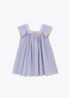 Arsène et les Pipelettes - Kinder Kleid lila gestreift
