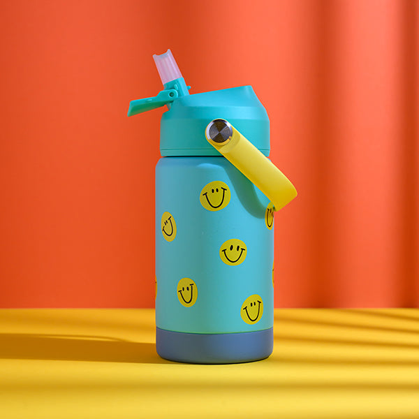 Ava &amp; Yves - Kinder Trinkflasche Smile, türkis, 350ml