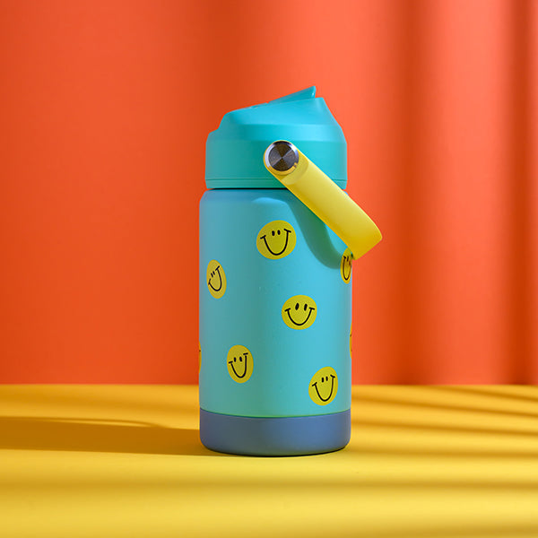 Ava &amp; Yves - Kinder Trinkflasche Smile, türkis, 350ml