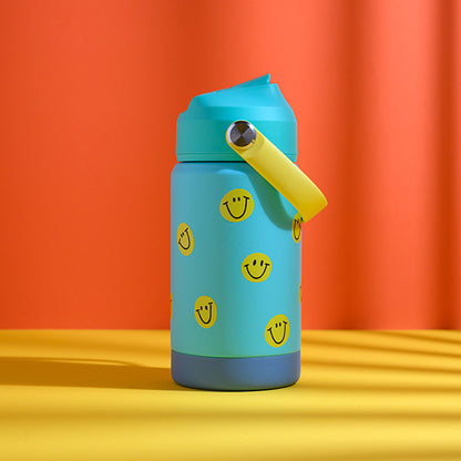 Ava &amp; Yves - Kinder Trinkflasche Smile, türkis, 350ml