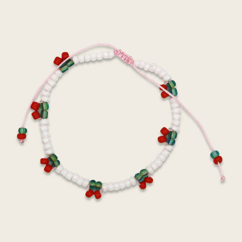 Ava &amp; Yves -Kinder Perlenarmband Kirschen MINI &amp; ME