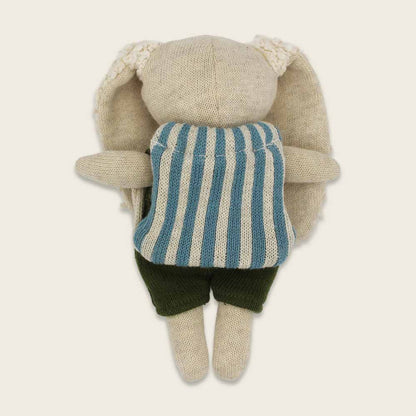 Ava &amp; Yves - Hase Kindergartenkind, Anzug oliv mit Rucksack