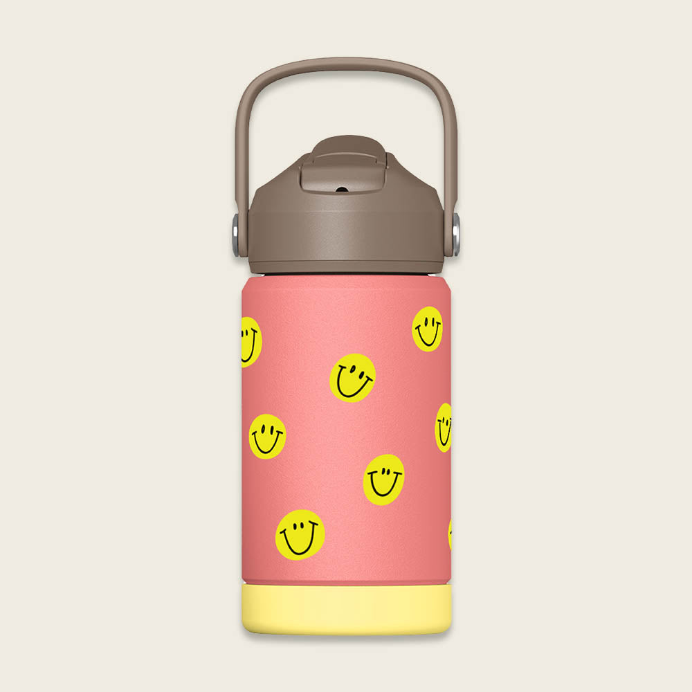 Ava &amp; Yves - Kinder Trinkflasche Smile, pink 350ml