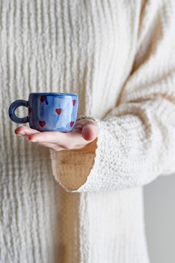 Bloomingville - Nini Tasse, blau, Steingut