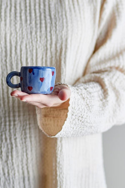 Bloomingville - Nini Tasse, blau, Steingut
