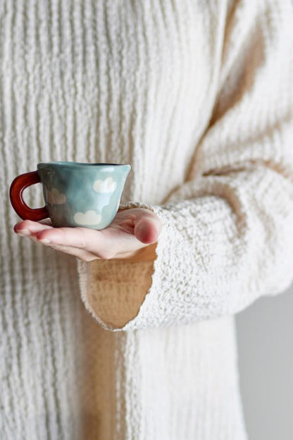 Bloomingville - Nini Tasse, hellblau, Steingut