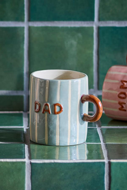 Bloomingville - Cherish Becher „Dad" – Steingut-Tasse