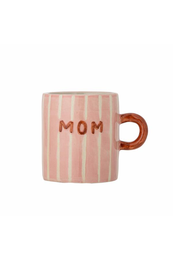 Bloomingville - Cherish Becher „Mom" – Steingut-Tasse