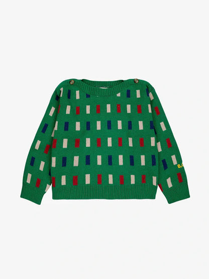 Bobo Choses - Baby Pullover Color Game grün