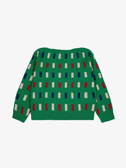 Bobo Choses - Baby Pullover Color Game grün